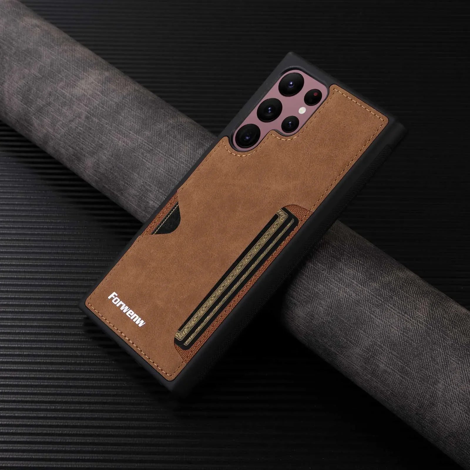Samsung Galaxy S24 Series Retro Leather Wallet Case