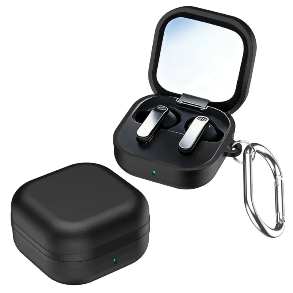 Samsung Galaxy Buds 4 / 4 Pro Lychee Leather Texture Protective Case With Hook