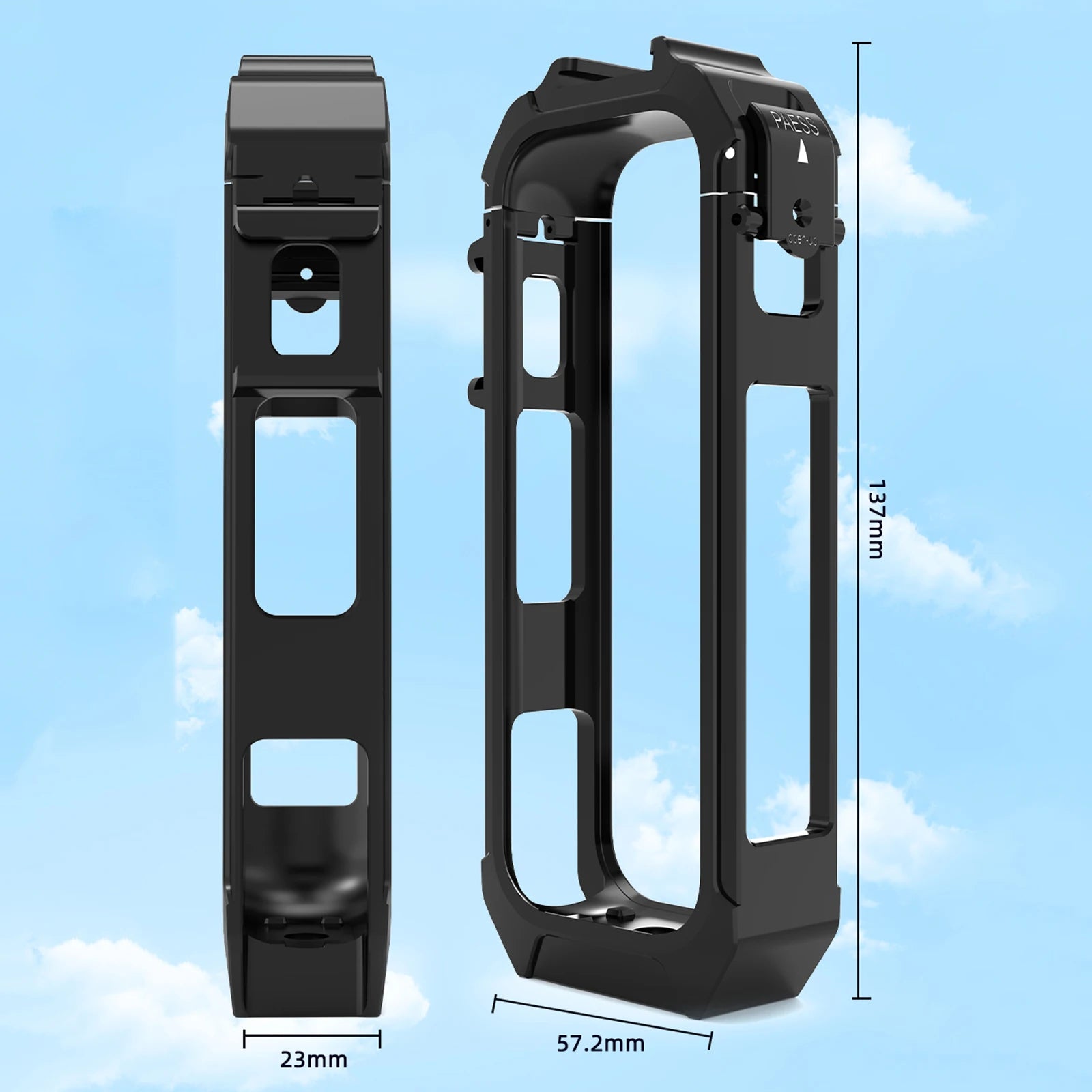 Insta360 X4 Air Protective Housing with Dual Cold Shoe Mounts