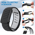 Two-Color Silicone Sports Watch Strap for Whoop 4.0