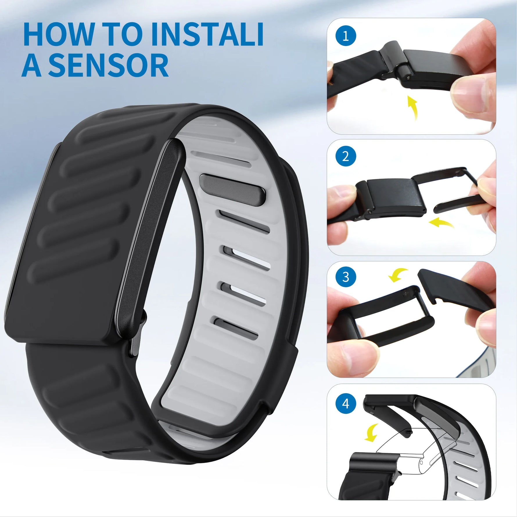 Two-Color Silicone Sports Watch Strap for Whoop 4.0