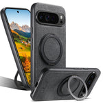 Google Pixel 9 Series Denim Magnetic Case with 360° Ring Bracket & Kickstand