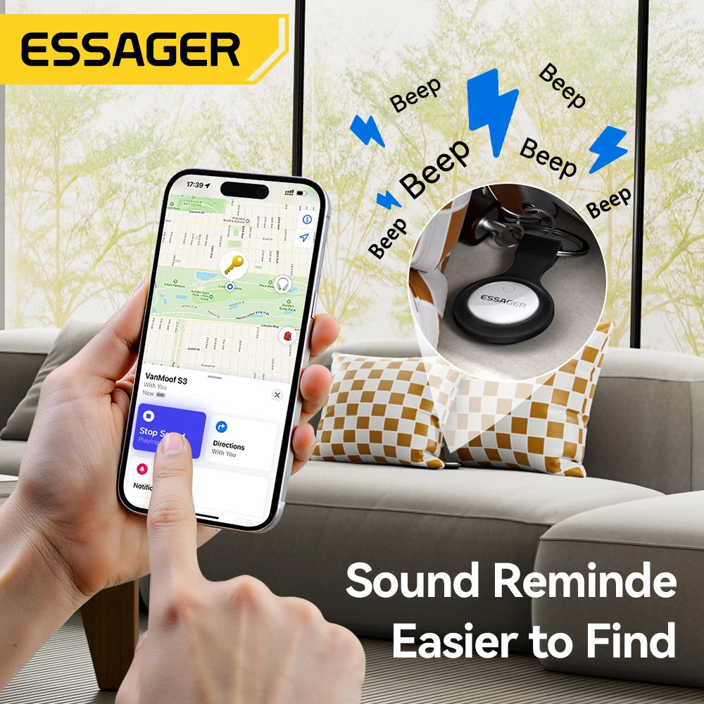 Essager SmartTag Bluetooth Tracker Compatible With Apple Find My