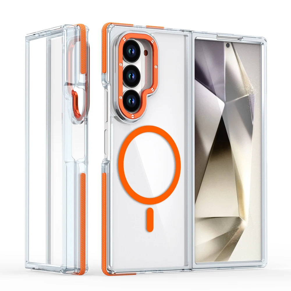 Samsung Galaxy Z Fold 7 Transparent Magnetic Protective Case
