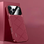 Electroplated Frame Leather Case for iPhone 17 Series