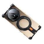 Honor Magic V5 Shockproof Frameless Metal Case with 360° Rotatable Ring Stand