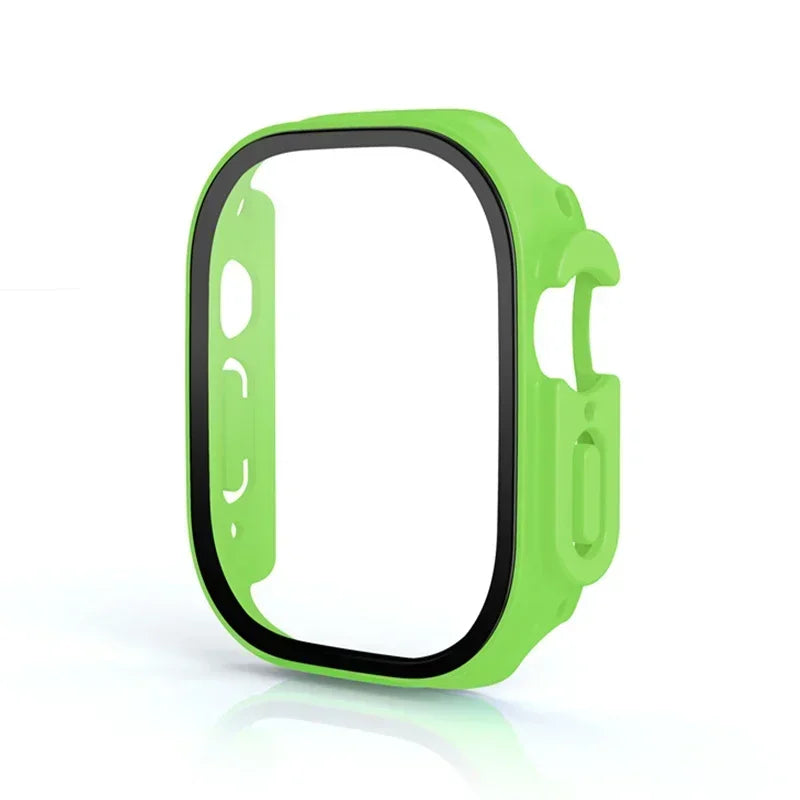 Tempered Glass Screen Protector + PC Bumper Case for Apple Watch Ultra