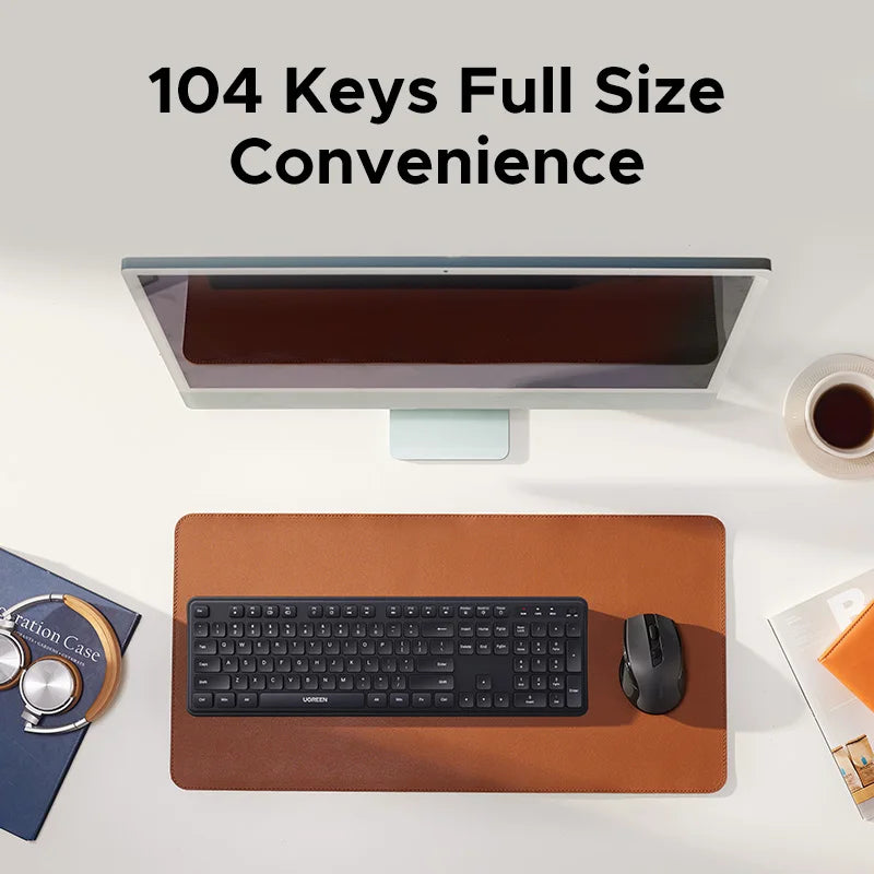 UGREEN 104-Key Ultra-Slim Wireless Keyboard