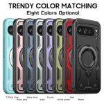Google Pixel 10 Series Protective Magnetic Case with Rotating Ring Holder