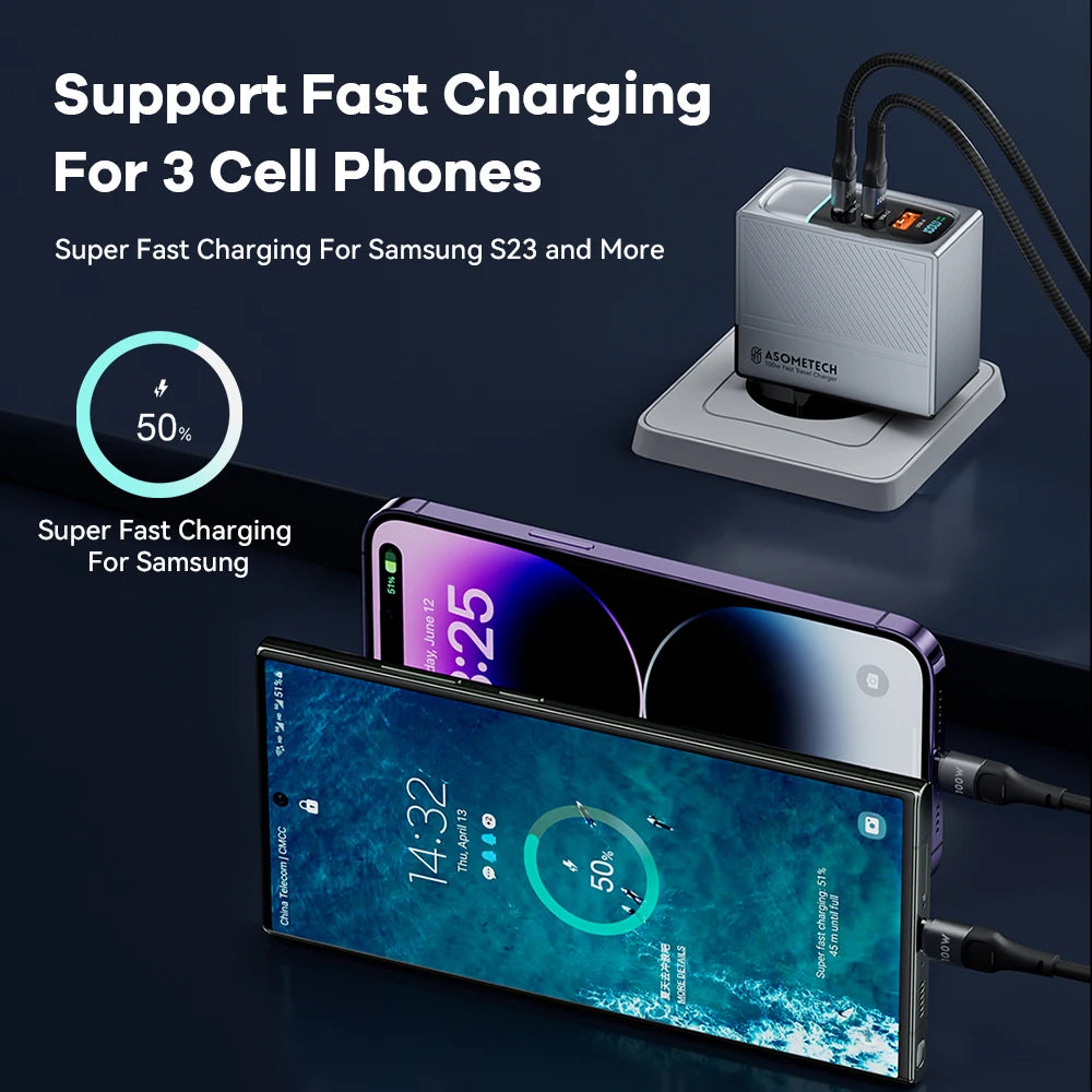 Asometech 100W GaN USB-C Charger
