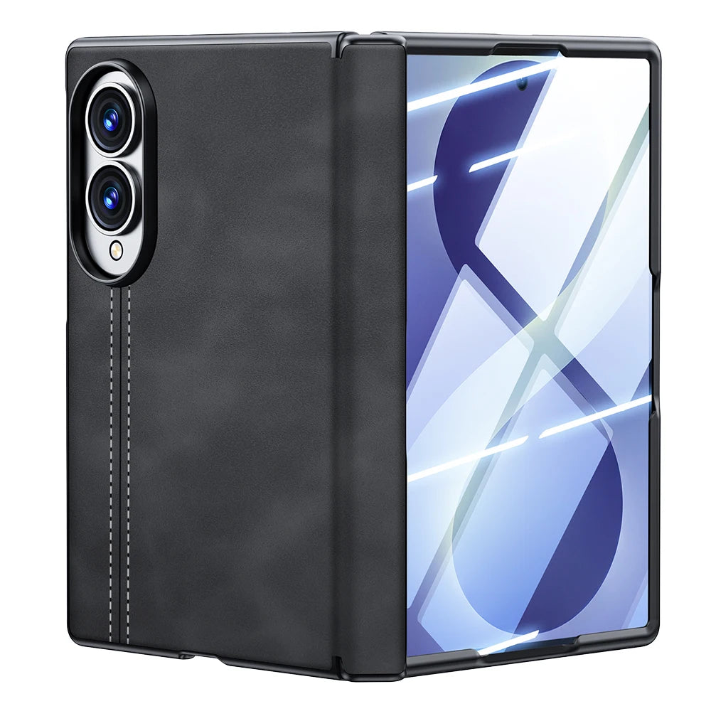 Shockproof Leather Magnetic Case with Integrated Screen Protector for Samsung Galaxy Z Fold 8