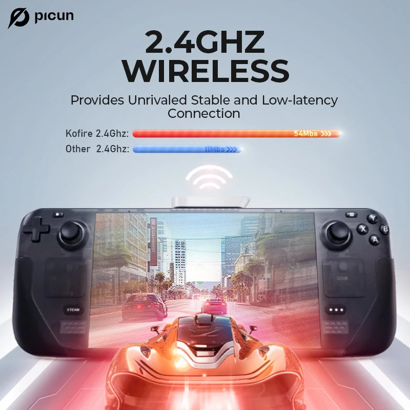 Picun UG-09 Bluetooth 5.4 Wireless Gaming Headset