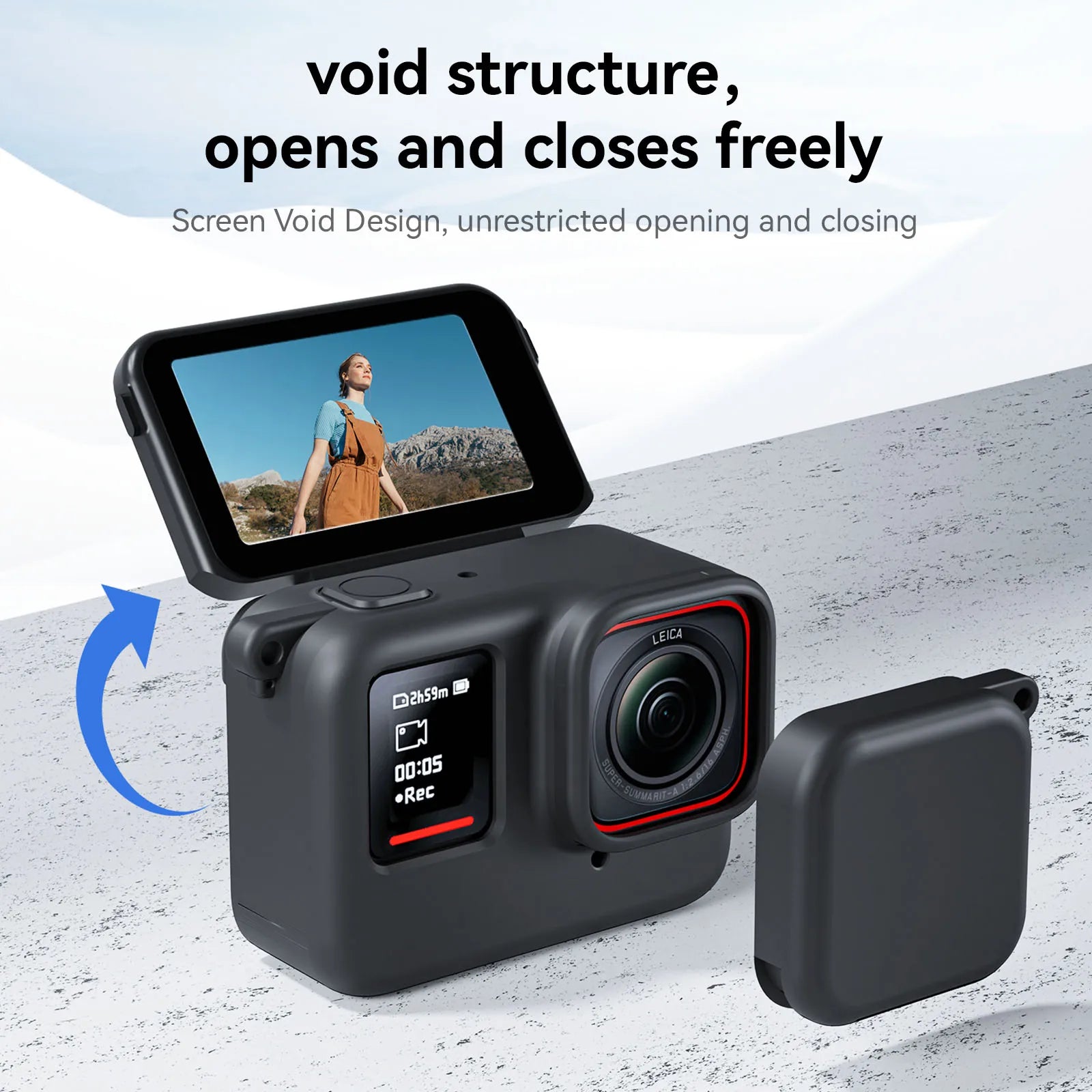 TELESIN Soft Silicone Lens Cap for Insta360 Ace – Protective & Durable