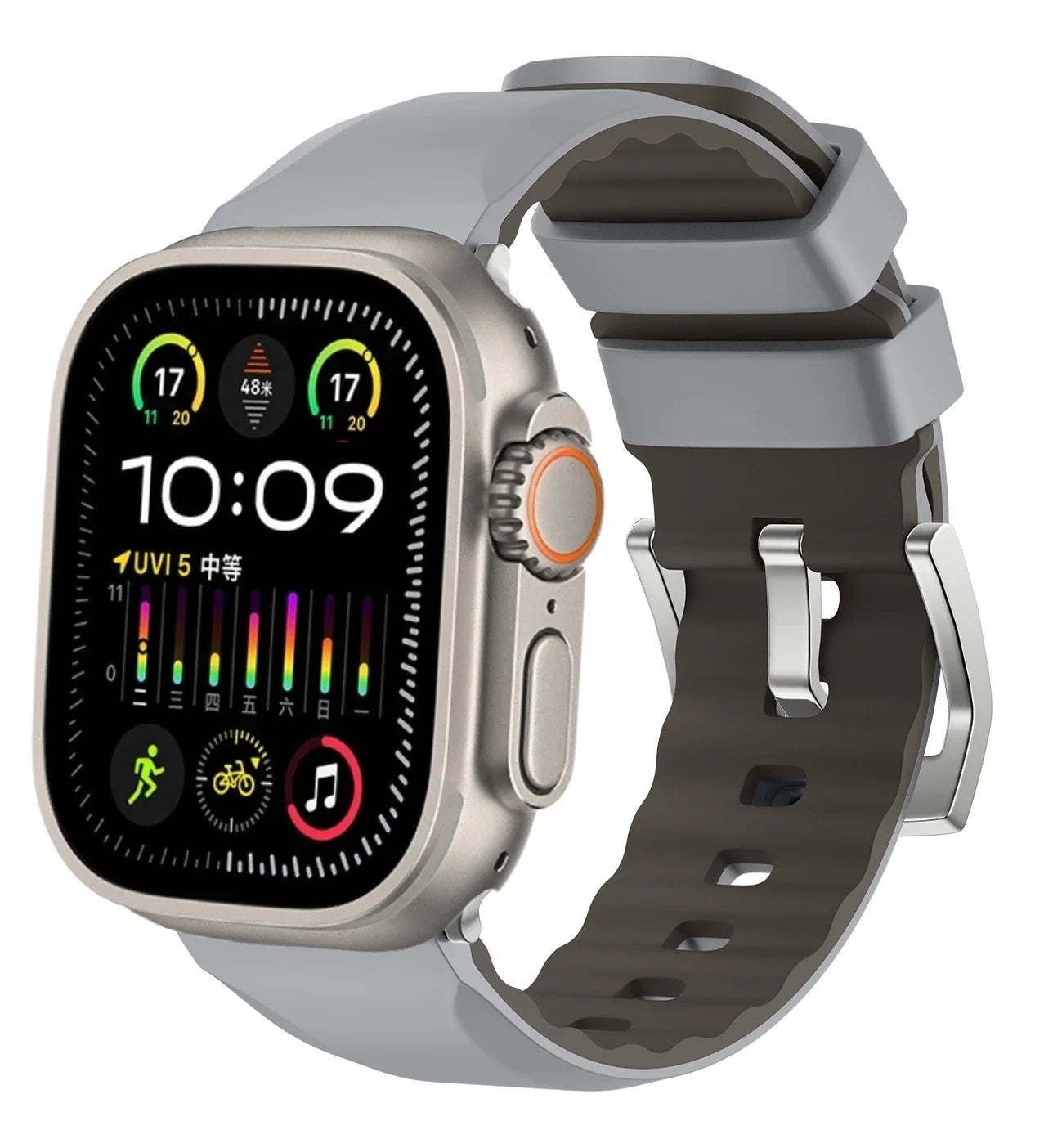 Dual Color Silicone Strap for Apple Watch