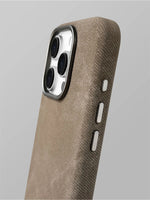 Luxury MagSafe Fiber Leather Shockproof Case for iPhone 14 Series