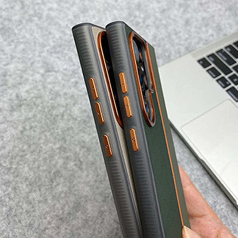 Hybrid Dual-Tone Magnetic Case for Samsung Galaxy S25 Ultra