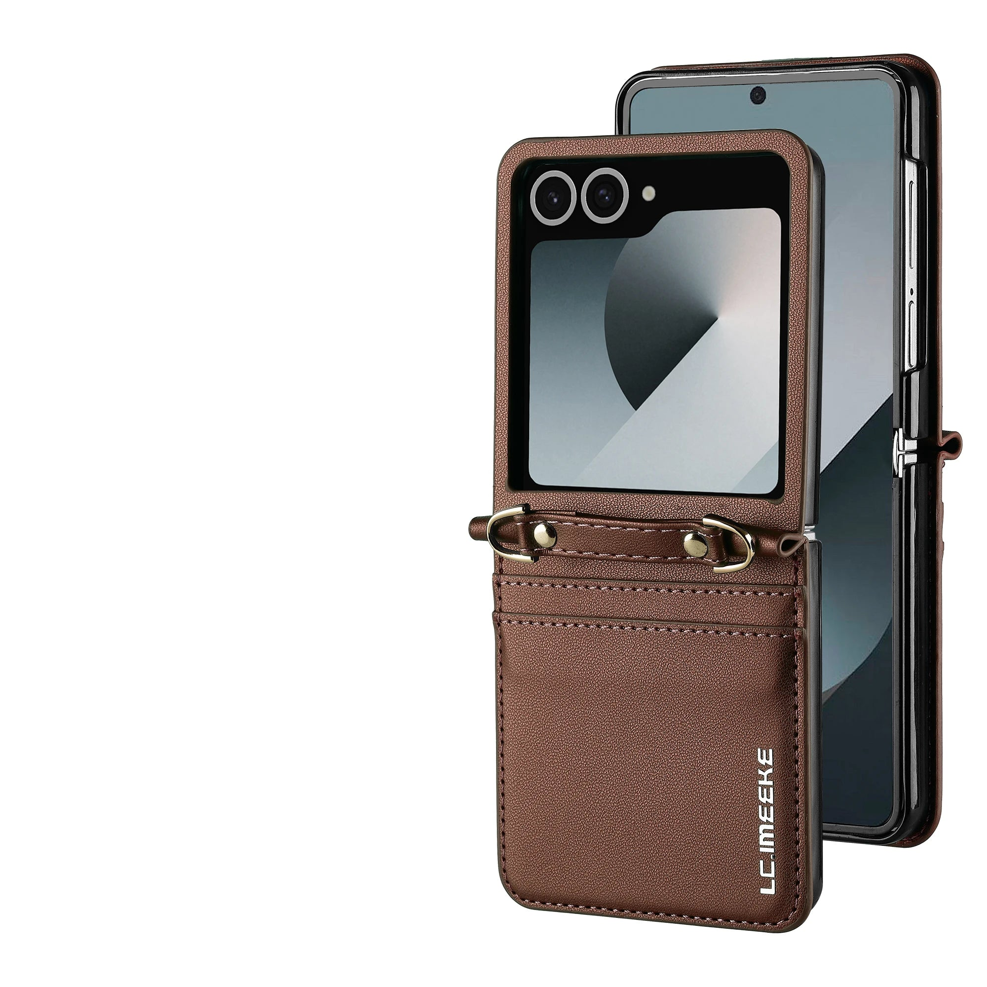 Samsung Galaxy Z Flip 6 Wallet Case with Strap and Card Holder