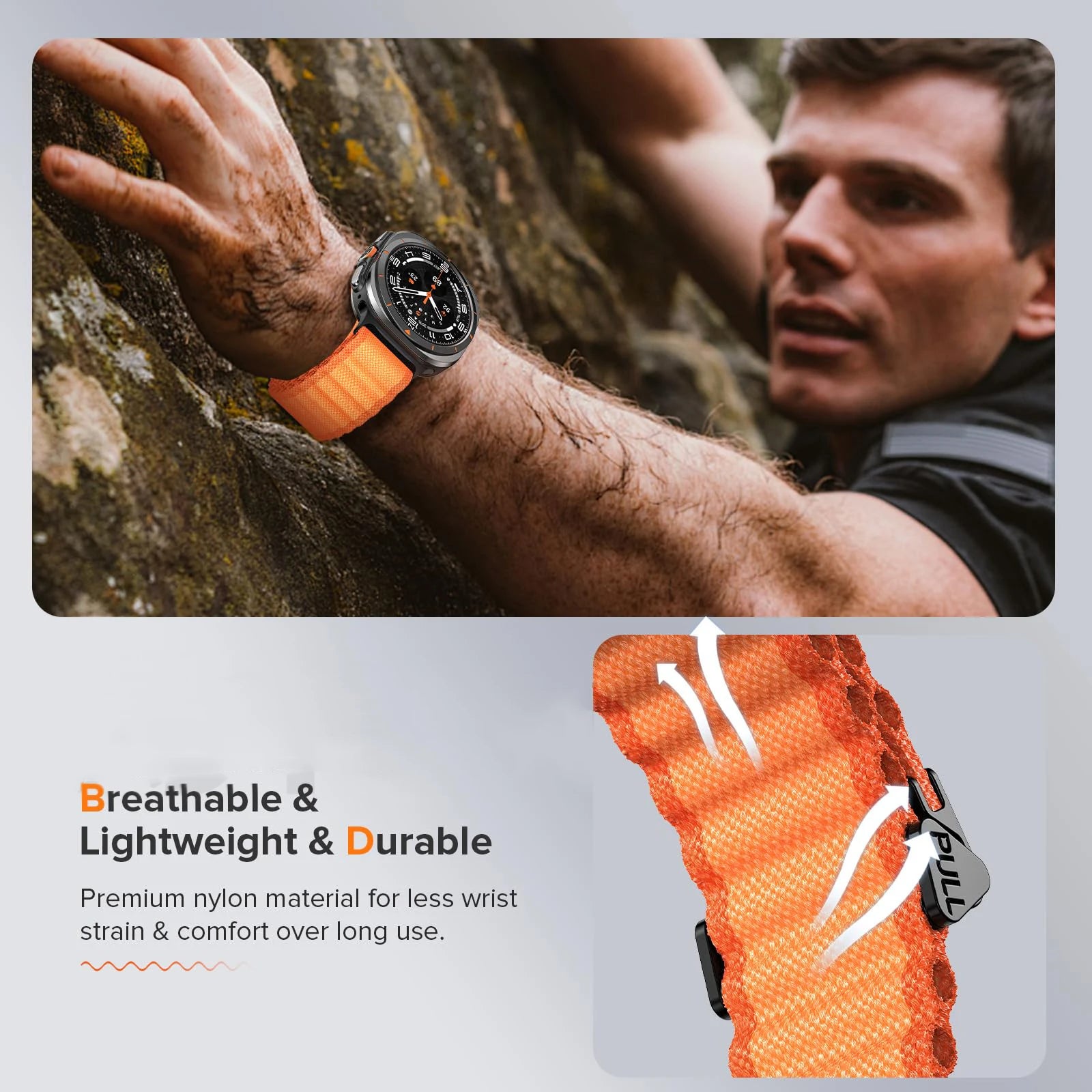 Trail Nylon Strap for Samsung Galaxy Watch Ultra and Samsung Galaxy Watch Ultra (2025)