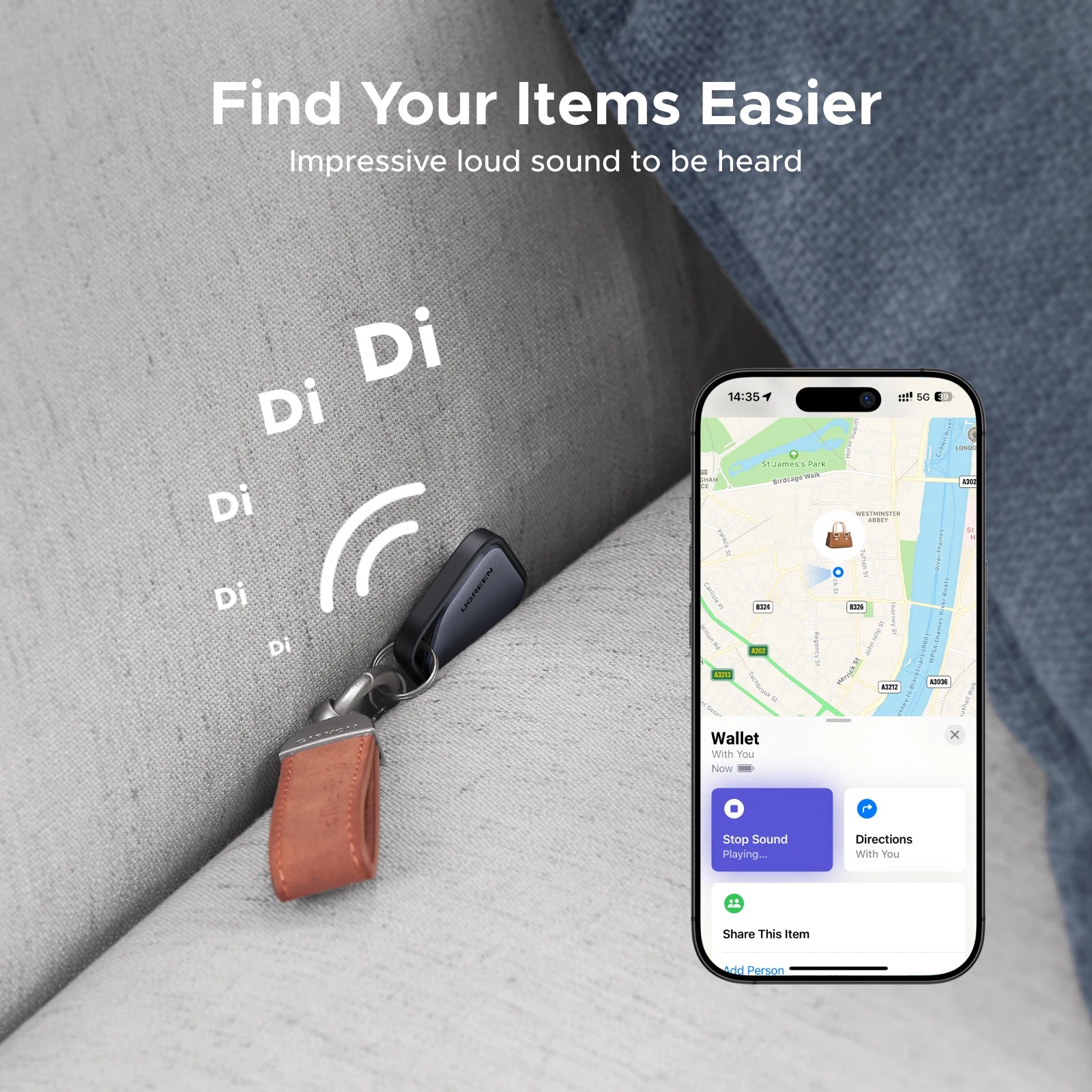 UGREEN SmartTag Bluetooth Item Finder
