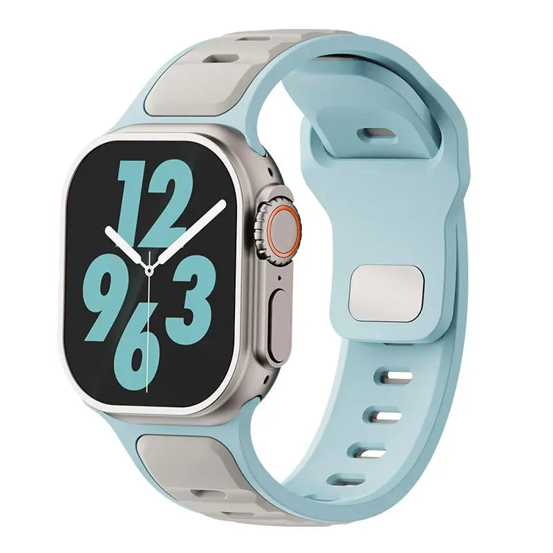 Skin-Friendly Soft Silicone Sport Band for Apple Watch
