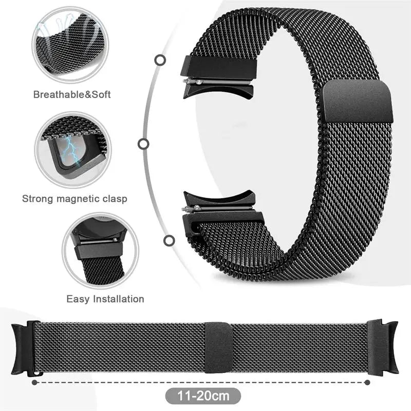 Samsung Galaxy Watch 6 Metal Milanese Band with Matching Case