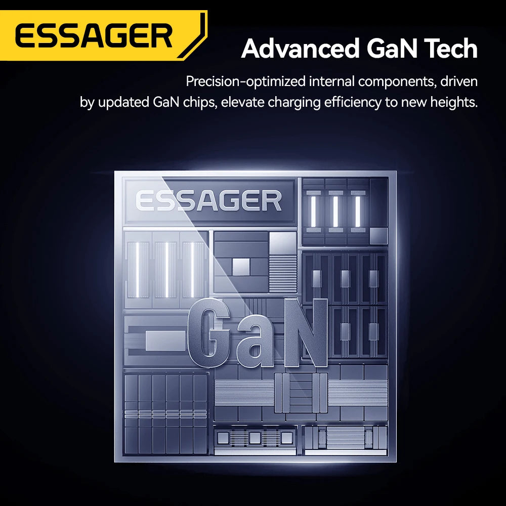 Essager Ultra-Thin 65W GaN Fast Charging Adapter