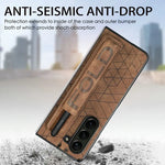 Elegant Leather Case for Samsung Galaxy Z Fold 6 with Wrist Strap & Pen Slot