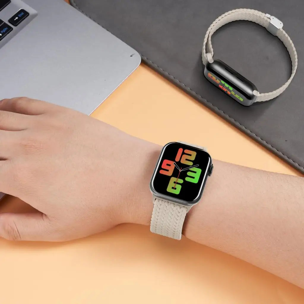 Braided Nylon Solo Loop Band for Apple Watch