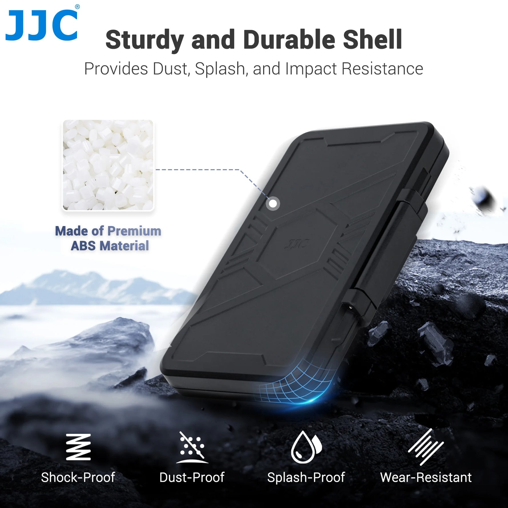 JJC 60-Slot Anti-Shock Memory Card Case
