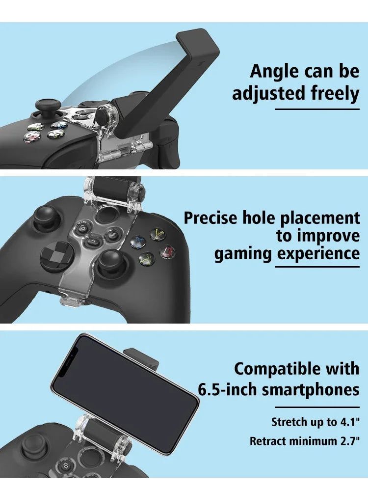 Adjustable Phone Holder Clip for Xbox Series X/S Gamepad