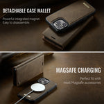 Slim MagSafe Leather Card Wallet Case for iPhone 16 Series