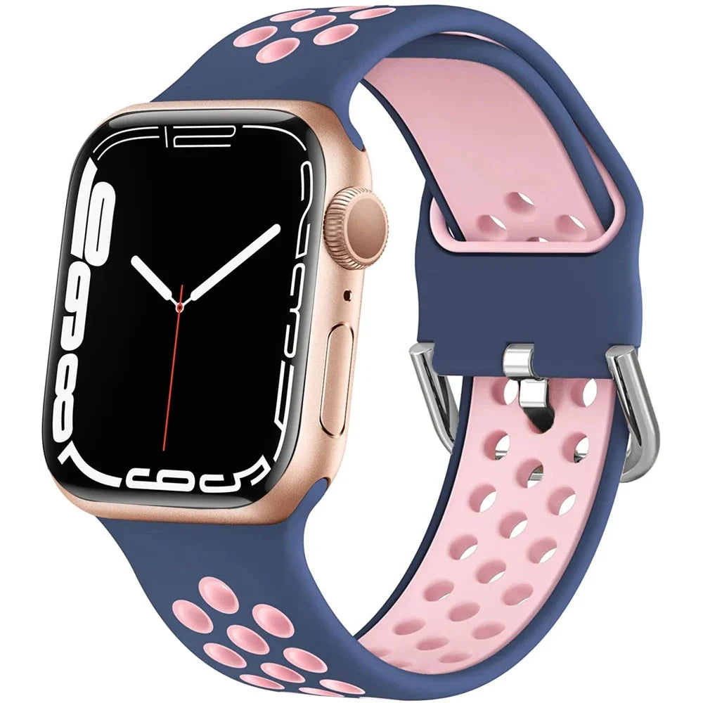 Two Tone Silicone Sport Strap for Apple Watch