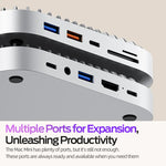MOVESPEED DK5A1 13-in-1 USB-C Hub & Stand for Mac Mini M4/M4Pro