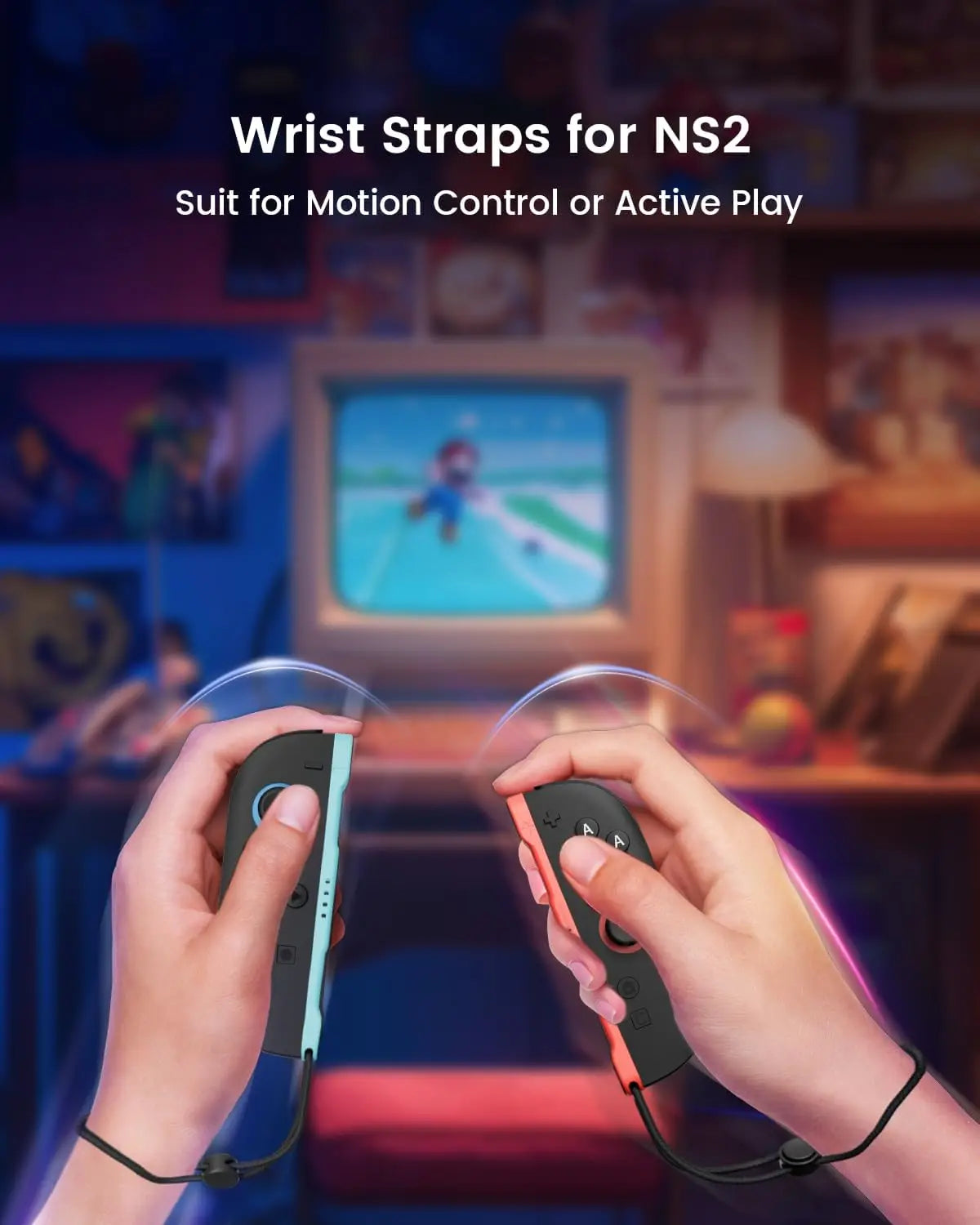 2-Pack Wrist Straps for Nintendo Switch 2 Joy-Con Controllers