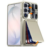 Luxury Executive Wallet Case with Privacy Camera Slide for Samsung Galaxy S26 Ultra