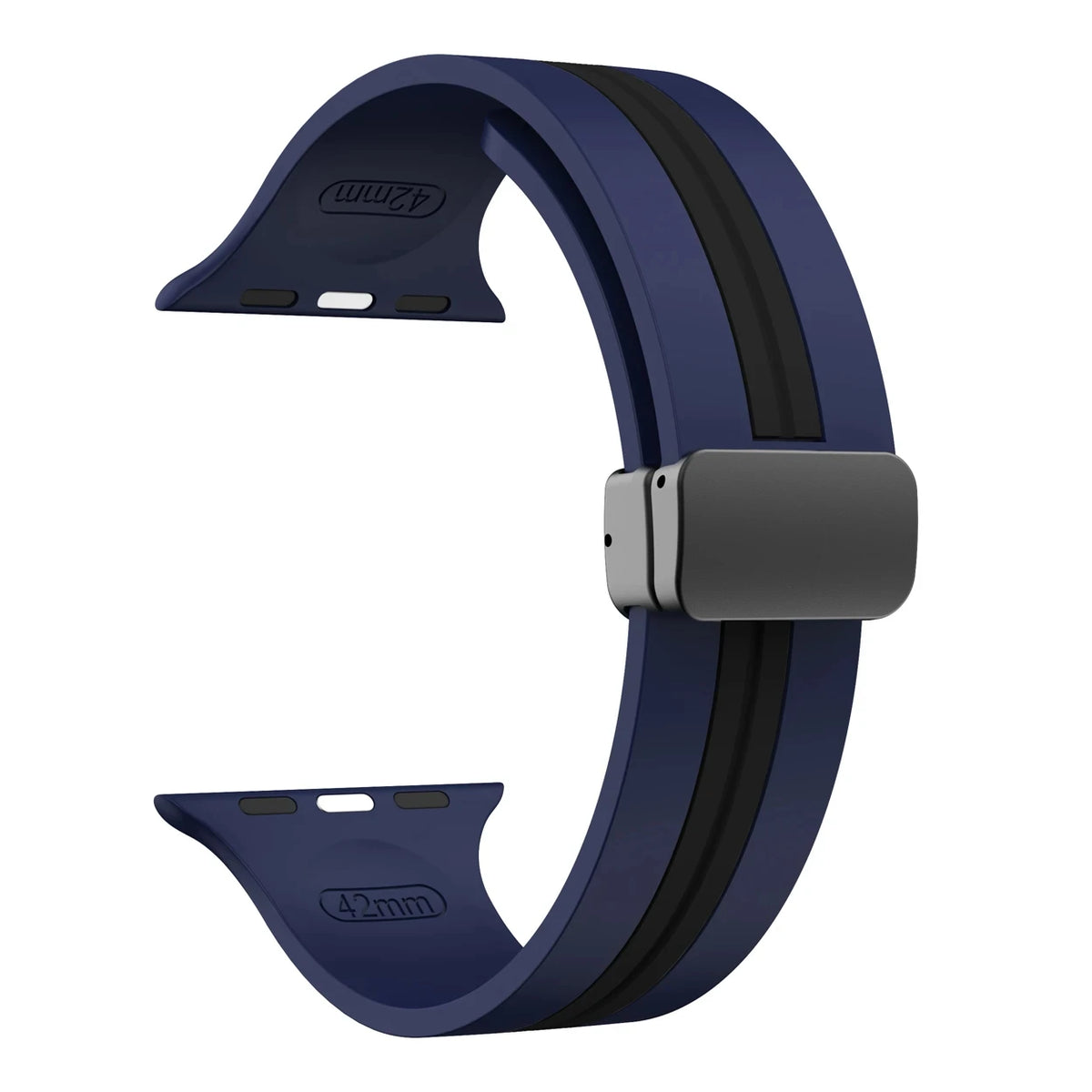 Textured Dual-Layer Band with Pin-and-Hole Adjustment for Apple Watch