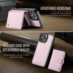 2-in-1 Leather MagSafe Wallet Case with Card Holder for iPhone 15 Series