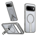 Matte PC+TPU Kickstand Case with 360° Rotating Metal Bracket for Google Pixel 11 Series