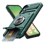 Samsung Galaxy A56 Shockproof Case with Magnetic Rotating Ring Stand & Wallet Cover