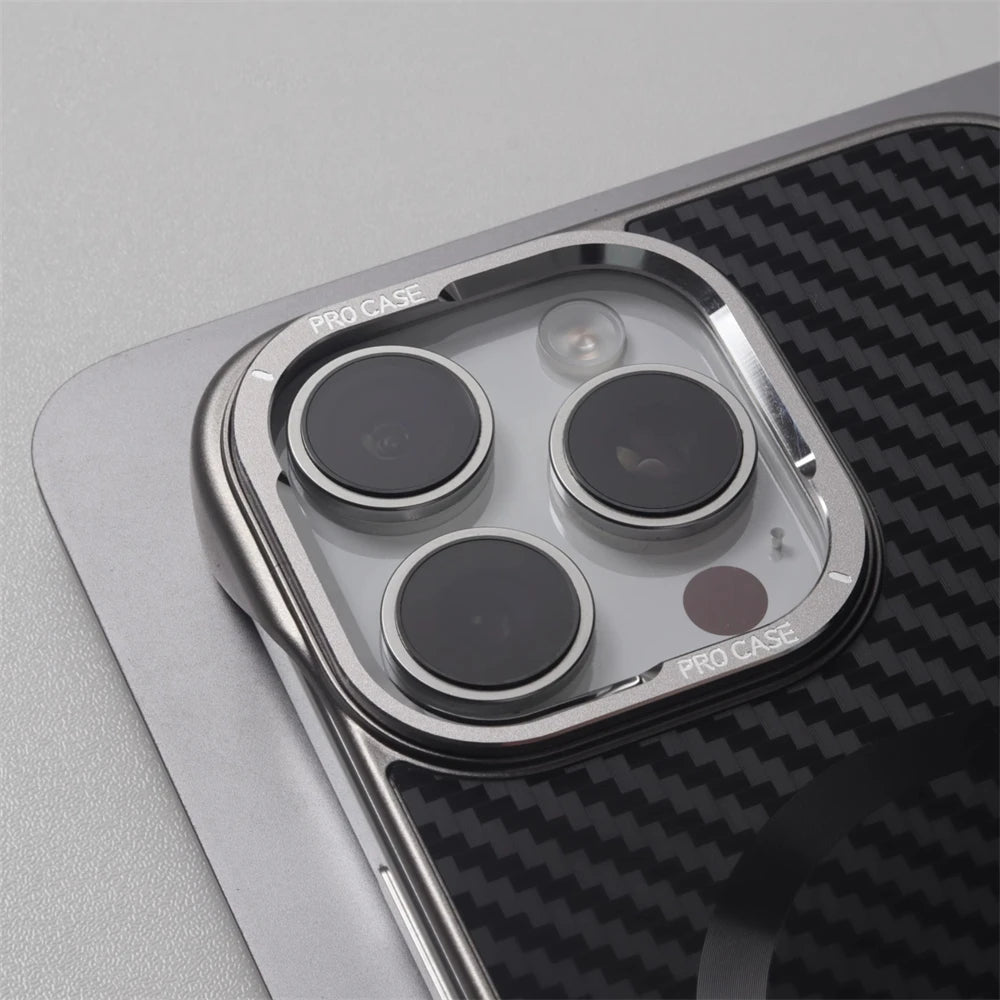 Ultra-Thin Frameless Carbon Fiber MagSafe Case for iPhone 16 Series