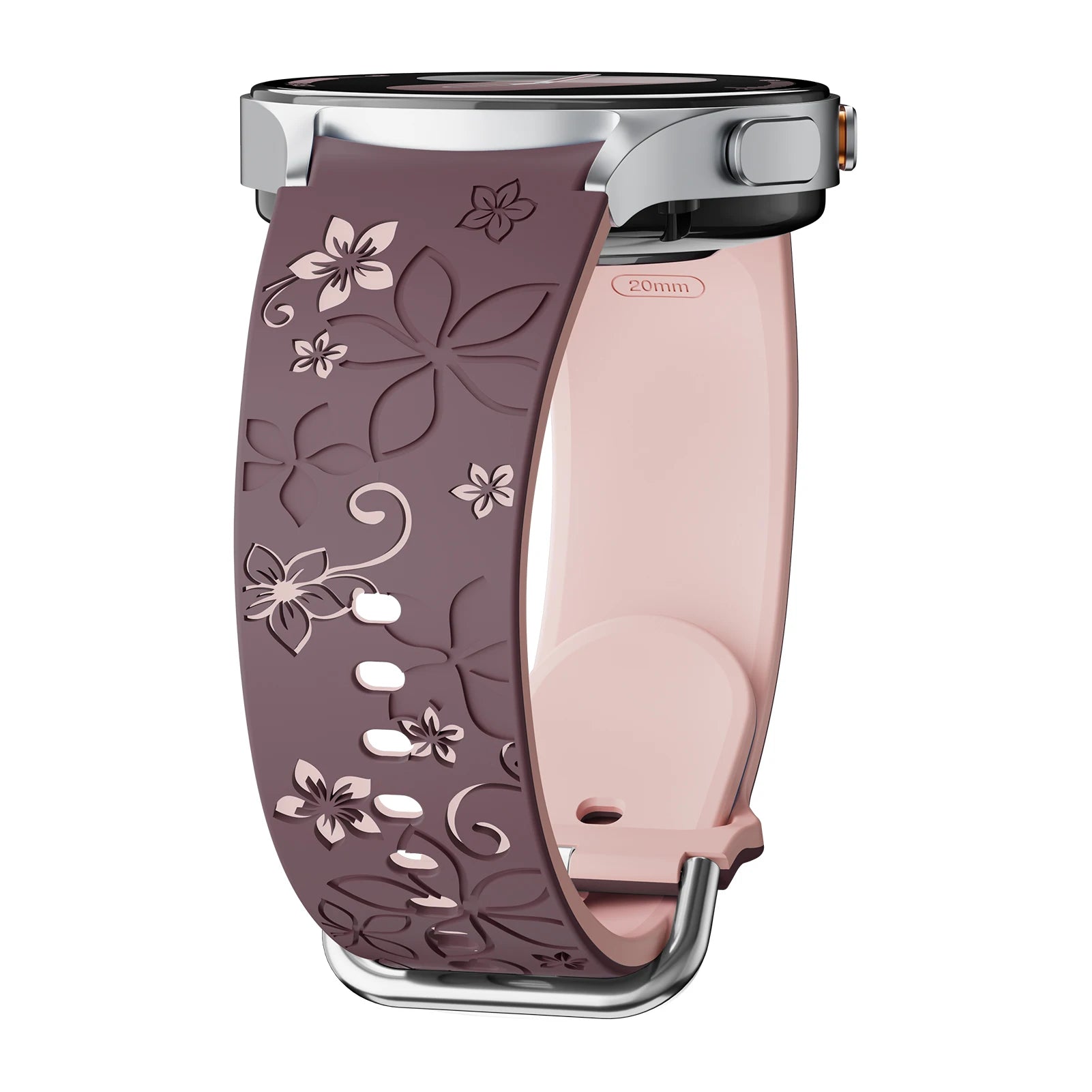 Engraved Silicone Sport Band for Samsung Galaxy Watch 6 & Galaxy Watch 6 Classic