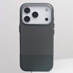 Stylish Hit Color PU Leather MagSafe Case with Alloy Lens Frame for iPhone 17 Series