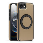 Shockproof Magnetic PC + TPU Case with 360° Rotating Ring Holder for iPhone 16e