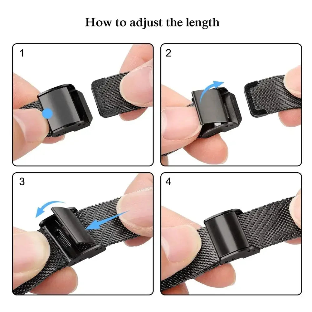 Slim Stainless Steel Milanese Band for Apple Watch