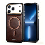 Premium Leather MagSafe Phone Case for iPhone 17 Series