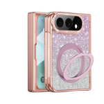 Glitter Rhinestone MagSafe Case with 360° Rotating Ring Stand for iPhone Duo