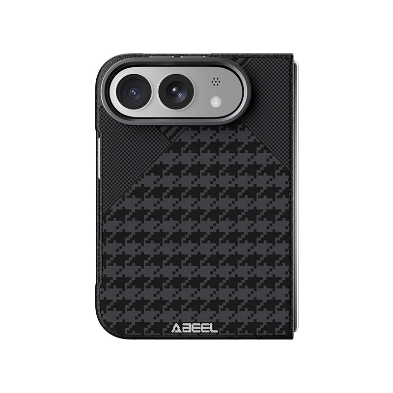 Carbon Fiber Textured Camera Protection Case for iPhone Duo