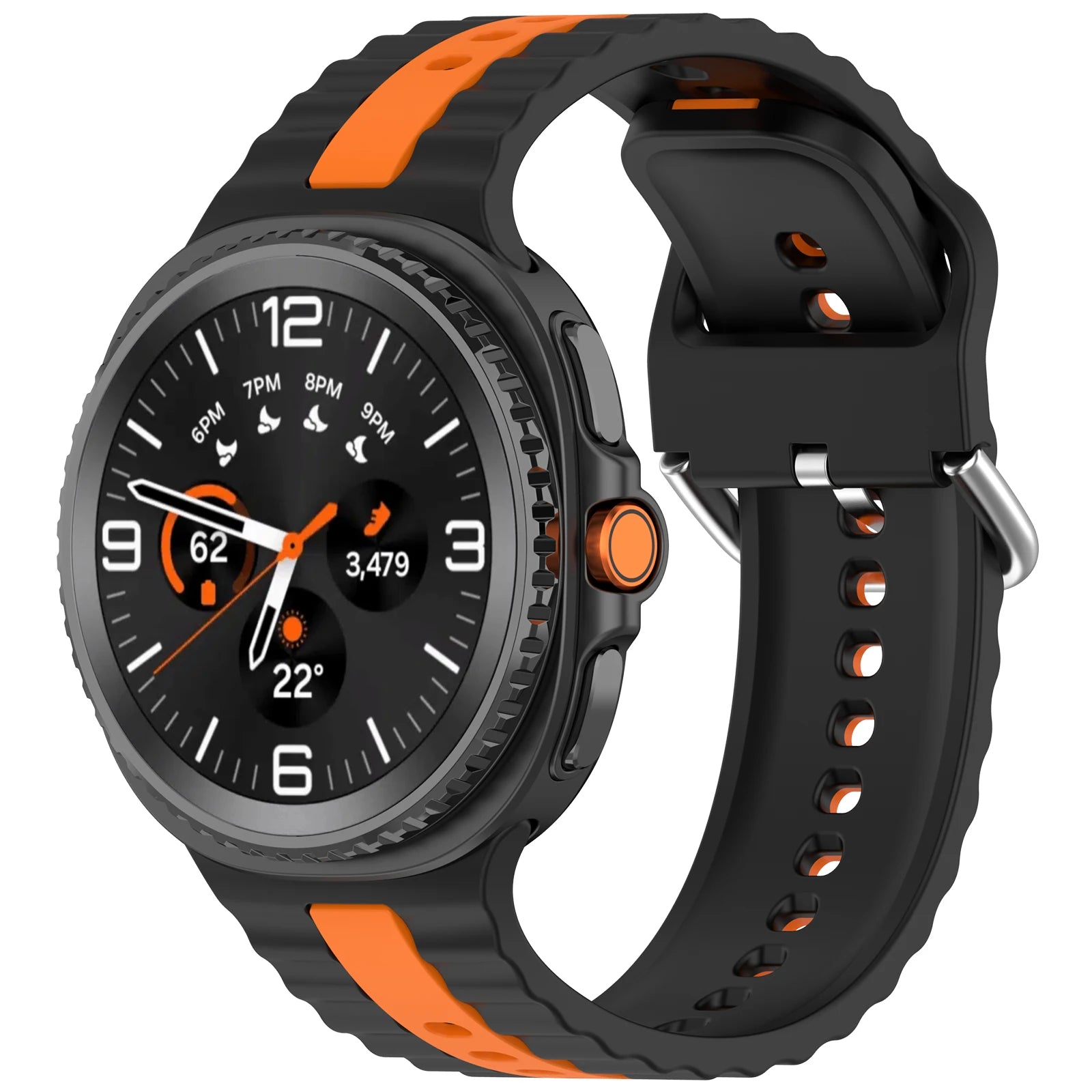Dual-Color Silicone Strap for Samsung Galaxy Watch 8 / Galaxy Watch 8 Classic
