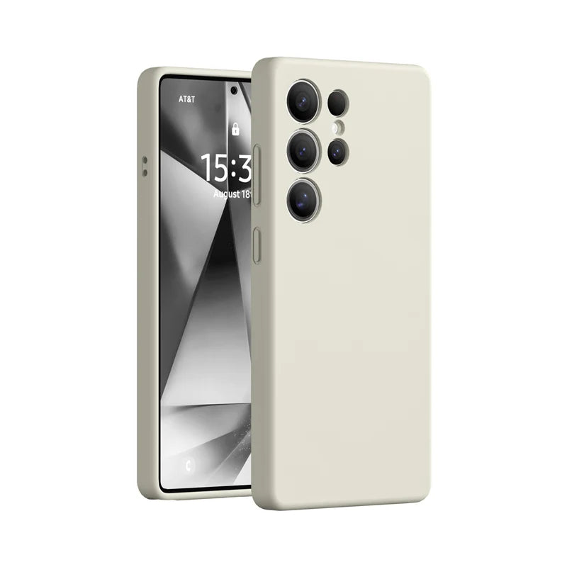 Protective Matte Liquid Silicone Case for Samsung Galaxy S25 Series