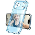 Transparent Shockproof Case with Air-Cushion Corner Bumpers for iPhone 17 Series